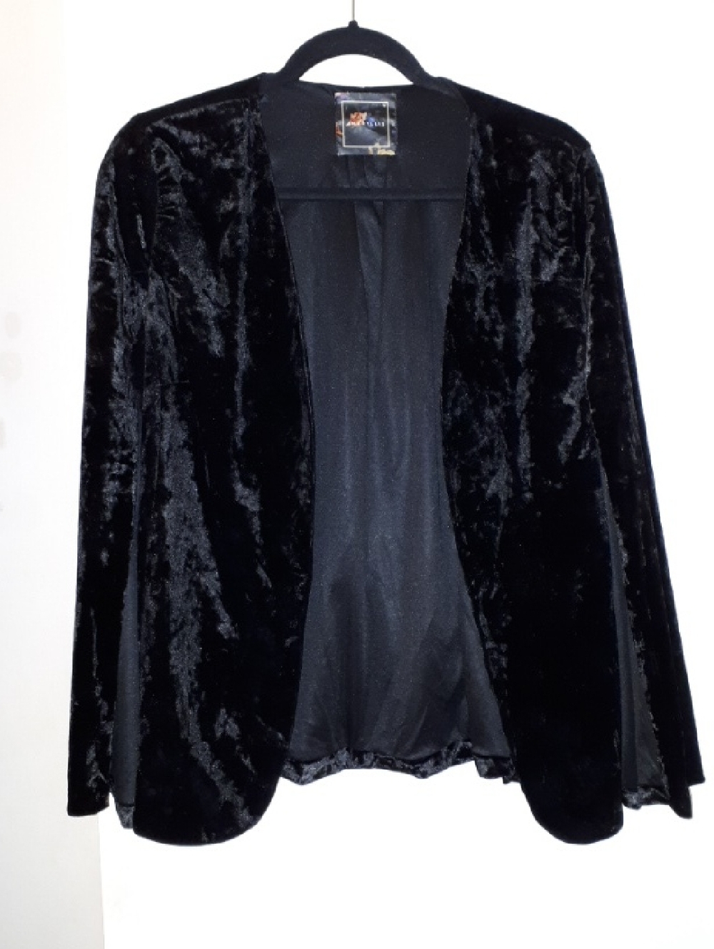 Amaryllis Black Velvet Cape Blazer